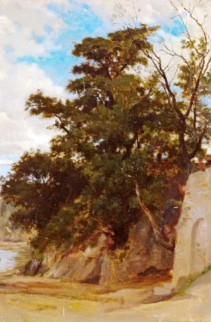 Coastal Landscape by William-Adolphe Bouguereau Oil Painting