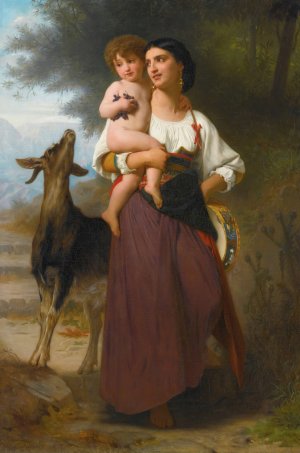 Convoitise by William Bouguereau Oil Painting