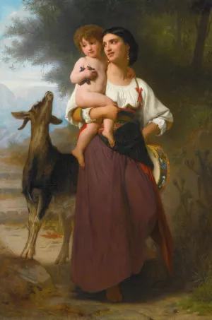 Convoitise Oil painting by William Bouguereau