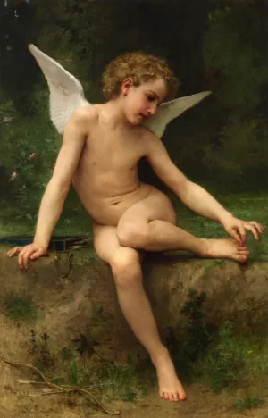 Cupid with Thorn by William-Adolphe Bouguereau - Oil Painting Reproduction