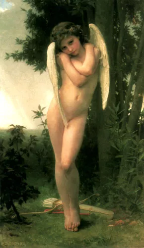 Cupidon also known as Cupid by William-Adolphe Bouguereau Oil Painting