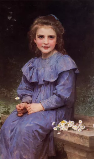Daisies by William-Adolphe Bouguereau - Oil Painting Reproduction