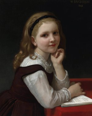 Distraction Oil painting by William Bouguereau