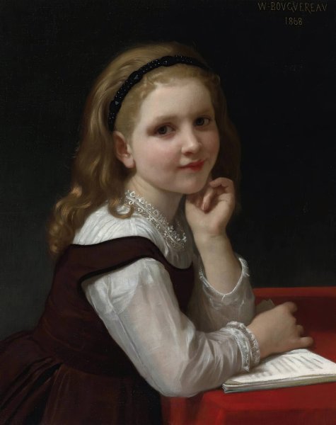 Distraction  by William Bouguereau - Hand-Painted Oil Painting Reproduction