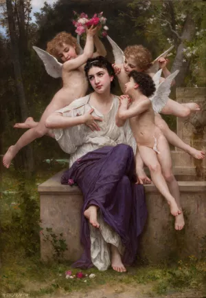 Dream of Spring by William Bouguereau Oil Painting