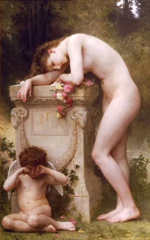 Elegy by William-Adolphe Bouguereau - Oil Painting Reproduction