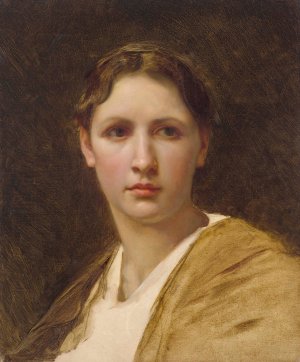 Etude de la tete by William Bouguereau Oil Painting