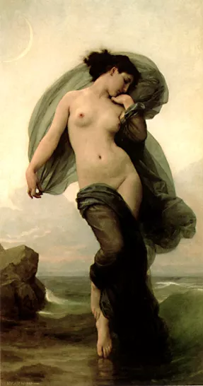 Evening Mood painting by William-Adolphe Bouguereau