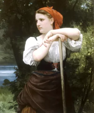 Faneuse by William-Adolphe Bouguereau Oil Painting