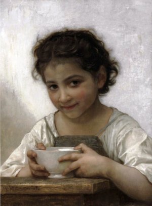 Girl Eating Porridge