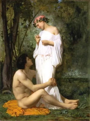 Idylle by William-Adolphe Bouguereau Oil Painting