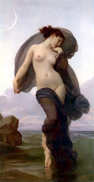 La Crepuscule also known as Evening Mood by William-Adolphe Bouguereau Oil Painting