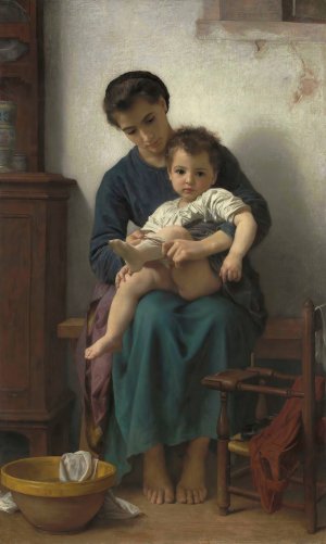 La grande soeur by William Bouguereau Oil Painting