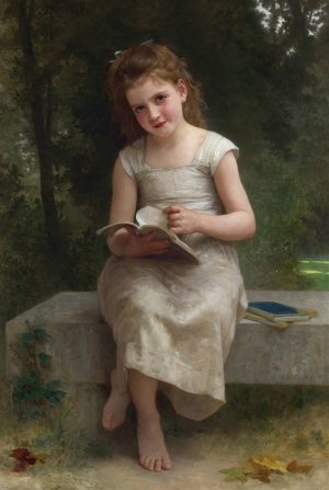 La Liseuse by William Bouguereau Oil Painting