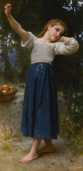 La paresseuse by William Bouguereau Oil Painting