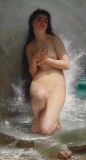 La perle Oil painting by William Bouguereau