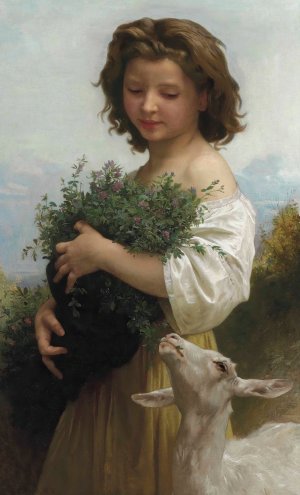 La petite Esmeralda by William Bouguereau Oil Painting