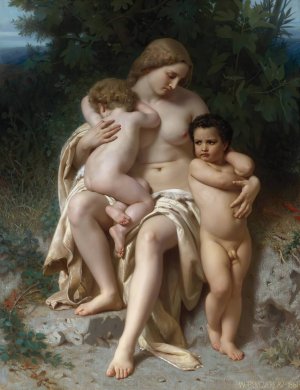 La Premiere Discorde by William Bouguereau Oil Painting