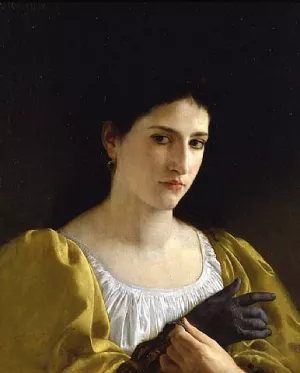 Lady With Glove by William-Adolphe Bouguereau Oil Painting