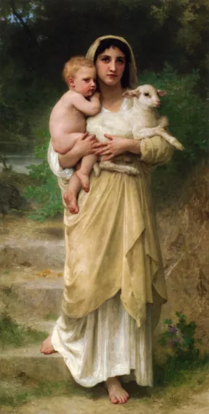 Lambs painting by William-Adolphe Bouguereau