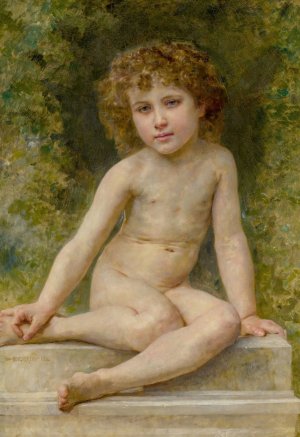 L'amour Au Repos by William Bouguereau Oil Painting