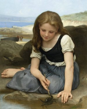Le Crabe by William Bouguereau Oil Painting