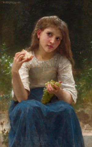 Le Gouter Oil painting by William Bouguereau
