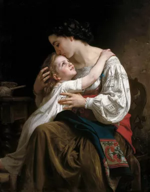 Le lever Oil painting by William Bouguereau