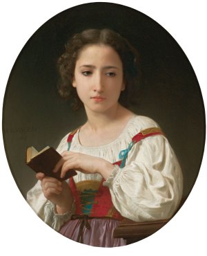 Le Livre D'heures Oil painting by William Bouguereau