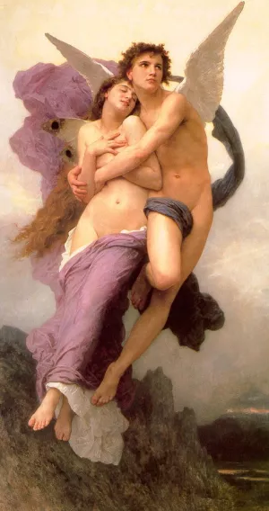 Le Ravissement de Psyche also known as The Abduction of Psyche by William-Adolphe Bouguereau Oil Painting