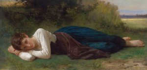 Le Repos by William Bouguereau Oil Painting