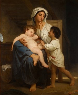 Le sommeil by William Bouguereau Oil Painting