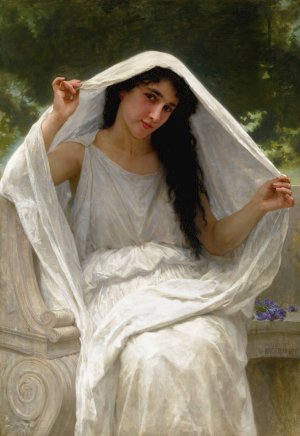 Le Voile by William Bouguereau Oil Painting