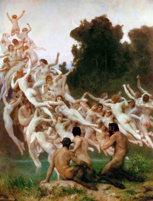 Les Oreades by William Bouguereau Oil Painting