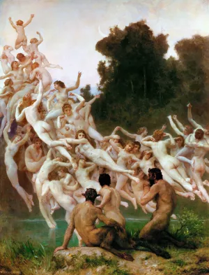 Les Oreades by William Bouguereau Oil Painting