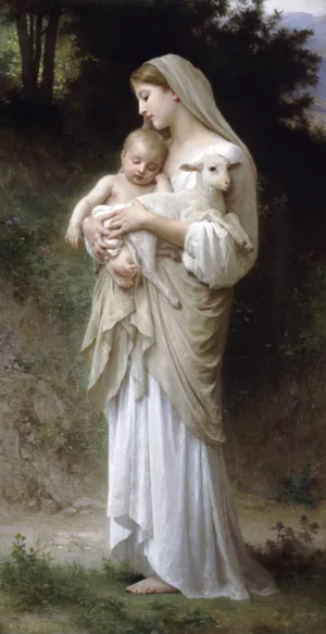 L'Innocence (also known as Innocence) by William-Adolphe Bouguereau Oil Painting