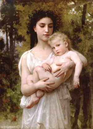 Little Brother painting by William-Adolphe Bouguereau