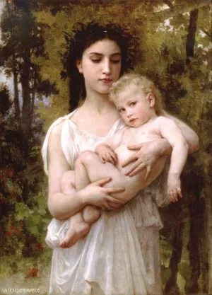 Little Brother by William-Adolphe Bouguereau Oil Painting