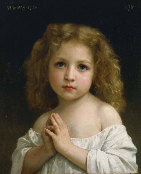 Little Girl by William Bouguereau - Hand-Painted Oil Painting Reproduction