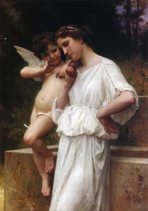Love's Scerets by William-Adolphe Bouguereau Oil Painting