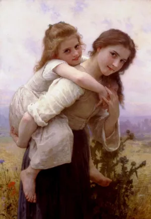 Not Too Much to Carry by William-Adolphe Bouguereau Oil Painting
