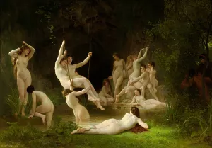 Nymphaeum by William Bouguereau Oil Painting
