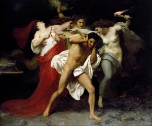 Orestes Pursued By The Furies by William Bouguereau Oil Painting