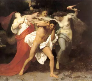 Orestes Pursued by the Furies by William-Adolphe Bouguereau - Oil Painting Reproduction
