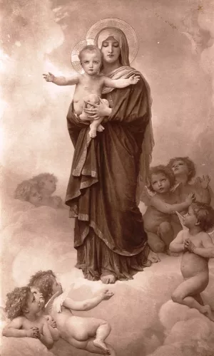 Our Lady of the Angels painting by William-Adolphe Bouguereau