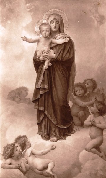 Main Product Photo of Our Lady of the Angels Painting by William-Adolphe Bouguereau