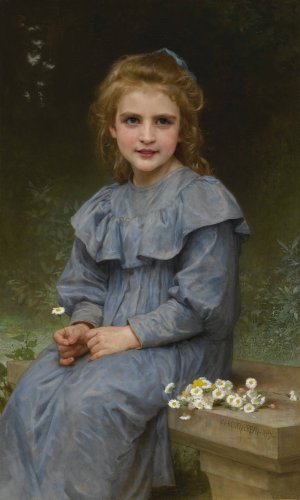 Paquerettes  by William Bouguereau Oil Painting