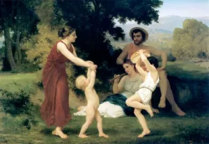 Pastoral by William-Adolphe Bouguereau Oil Painting