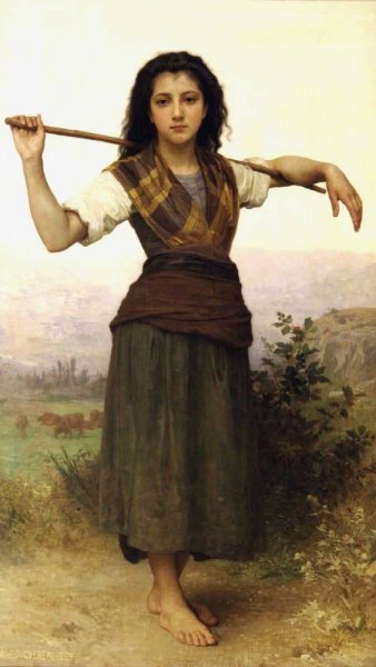 Pastorale by William-Adolphe Bouguereau - Hand-Painted Oil Painting Reproduction