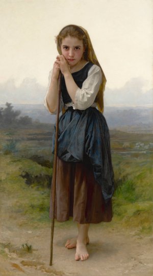 Petite Bergere by William Bouguereau Oil Painting